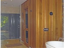 Invisible Wall Speakers Installed for Waterproof Sauna Sound System