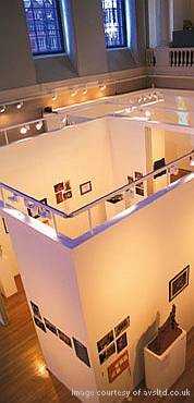 Multi zone PA Speakers from under floor speakers in exhibition