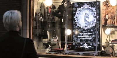 Interactive Digital Signage Retail Window