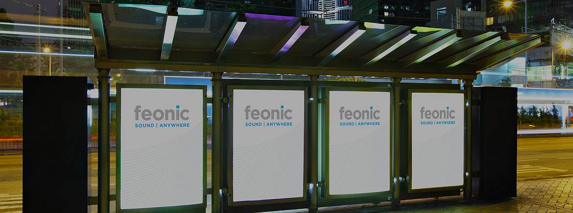 Interactive Bus Shelter Advertising and Promotion using Feonic Digital Signage Speakers