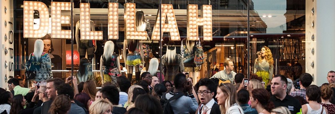 StoreFront Window Music Event to Attract Attention